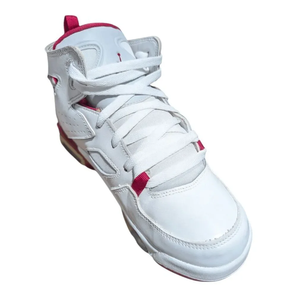 NIKE Air Jordan Fight Club 91 'White Pure Platinum Sail Mystic Hibiscus' Size 6Y